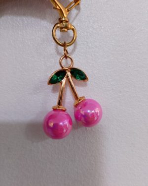 LLAVERO DE CEREZA ROSA MINI $95