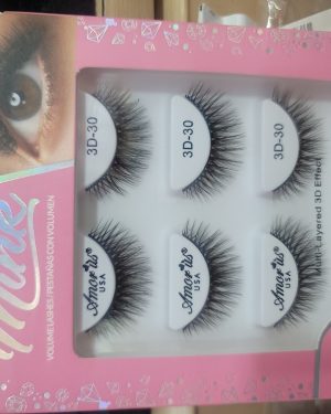 PESTAÑAS AMOR US 3 PARES 3D-30  $150