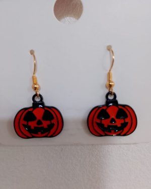 ARETES CALABAZA DE HALLOWEEN$65