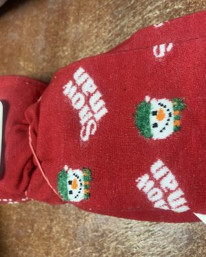 CALCETINES ROJOS "SNOWMAN" C/ DIBUJOS $45