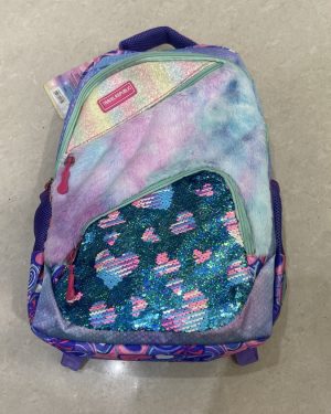 MOCHILA TRAVEL REPUBLIC ARCOIRIS LENTEJUELA CON NIEVE $680