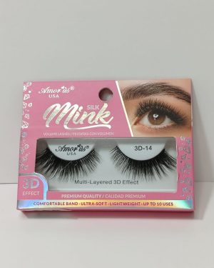 AMORUS FAUX MINK ROSA #14 $65