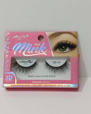 AMORUS FAUX MINK ROSA #16 $65