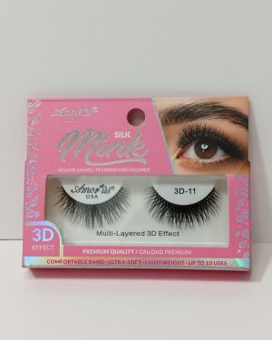 AMORUS FAUX MINK ROSA #11