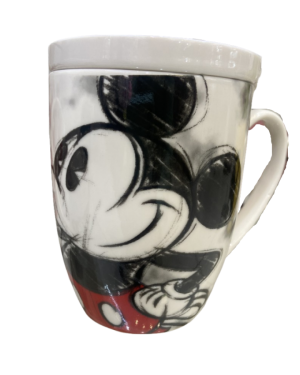 TAZA MICKEY CON TAPA $280
