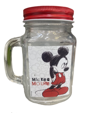 VASO DE VIDRIO MICKEY $95