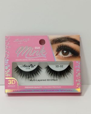 AMORUS FAUX MINK ROSA #02