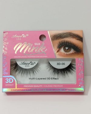 AMORUS FAUX MINK ROSA #06