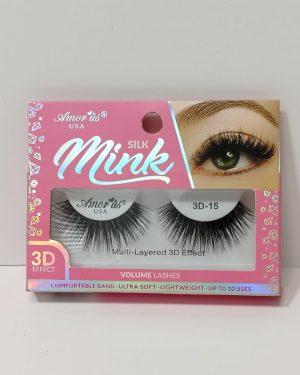 AMORUS FAUX MINK ROSA #15 $65