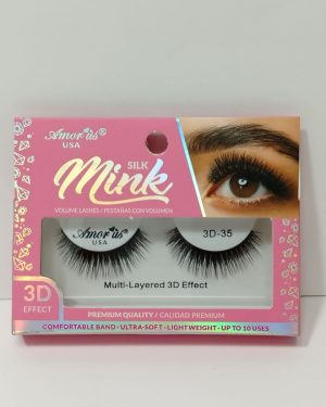 AMORUS FAUX MINK ROSA #35