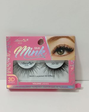 AMORUS FAUX MINK ROSA #32 $65