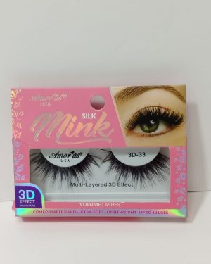 AMORUS FAUX MINK ROSA #33 $65