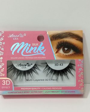 AMORUS FAUX MINK ROSA #43