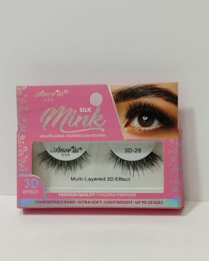 AMORUS FAUX MINK ROSA # 28