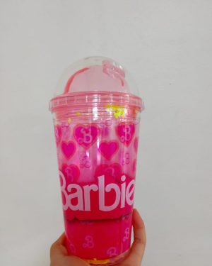 VASO CON POPOTE BARBIE $245