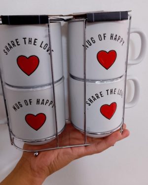 SET DE TAZAS SAN VALENTIN 4PZ$499