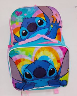 MOCHILA CON LONCHERA STITCH $580
