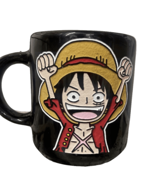 TAZA NEGRA "LUFFY"