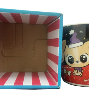 TAZA CHIKITO GUAGUA NAVIDEÑO ROJO/NEGRO $195