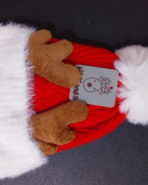GORRO NAVIDEÑO CON CUERNOS DE RENO KOPO KIDS $199