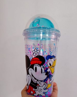 VASO CON POPOTE MICKEY MOUSE $95