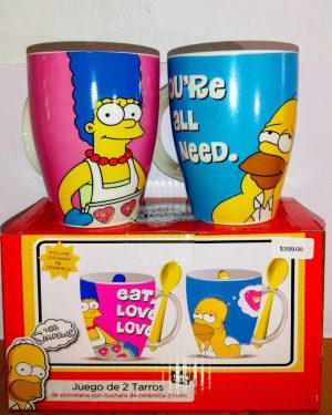 SET TAZAS LOS SIMPSONS $399
