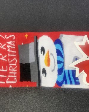 CALCETINES MUÑECO DE NIEVE C/ SOMBRERO $45