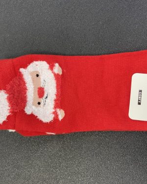CALCETINES SANTA CLAUS CON NARIZ ROJA 3D $45