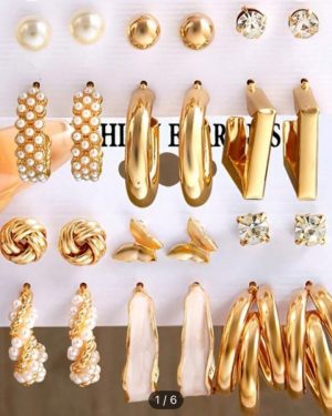 ARETE CHAPA DE ORO $95