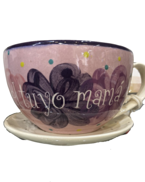 TAZA CON PLATITO "NO HAY AMOR COMO EL TUYO MAMA"  ARTILUGIOS $299