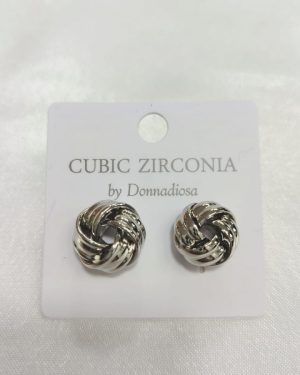 ARETE DE ALAMBRE PLATEADO DE CHAPA DE ORO MOD: E-2353 $145