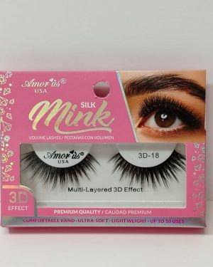 AMORUS FAUX MINK ROSA #18