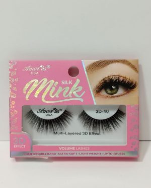 AMORUS FAUX MINK ROSA #40 $65