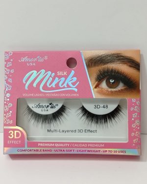 AMORUS FAUX MINK ROSA #48