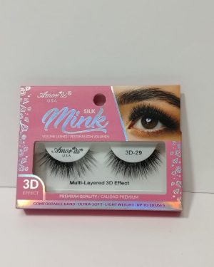 AMORUS FAUX MINK ROSA #29