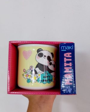 TAZAS MAKI DE ANIMALITOS MENSAJE DE MAMA $280