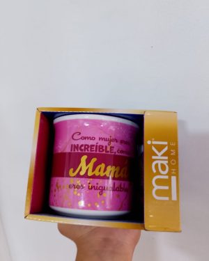 TAZAS MAKI DE MENSAJES DE MAMA $199
