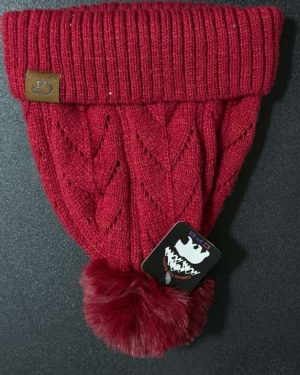 GORRO CON BRILLOS Y POMPON Y PELUDITO DE ADENTRO $245