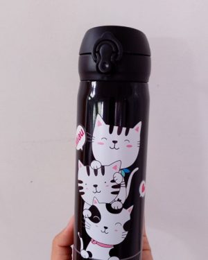 TERMO ACEROINOXIDABLE MAKI HOME COLECCION GATITOS IMPRESION DE TINTA 3D $299