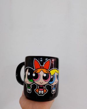 TAZA NEGRA CHICAS SUPER PODEROSAS $245