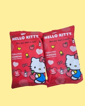 TOALLITAS HUMEDAS ANTIBACTERIALES DE HELLO KITTY $49