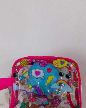 COSMETIQUERA TRANSPARENTE CON DIBUJOS  MOD B930 $120