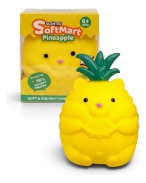 SQUISHY SOFTMART DE UN ERIZO EN FORMA DE PIÑA PINEAPPLE $350