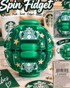 PUSH-TO-SPIN FIDGET BALL, SPINNER DE STARBUCKS $169